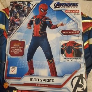 Rubie's Marvel, Iron Spider, Halloween Costume Sz L (12-14), NWT